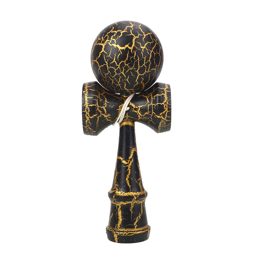 60 мм деревянный шар Kendama Skill Toy Matte Hand-Eye Coordination Lightning красочный привлекательный стержень и мяч детские игрушки мяч