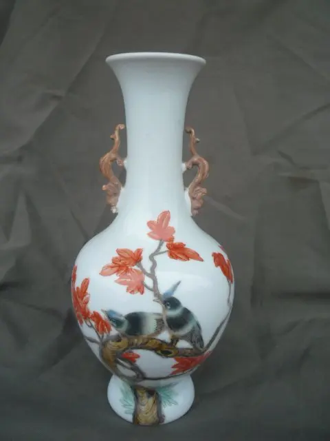 Rare Old Qing Dynasty famille роза фарфоровая ваза ручная роспись с отметкой лучшая коллекция