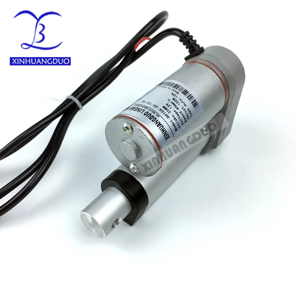 

Electric Linear actuator 25mm Stroke linear motor controller dc 12V 24V thrust 900N,customized stroke dc motor