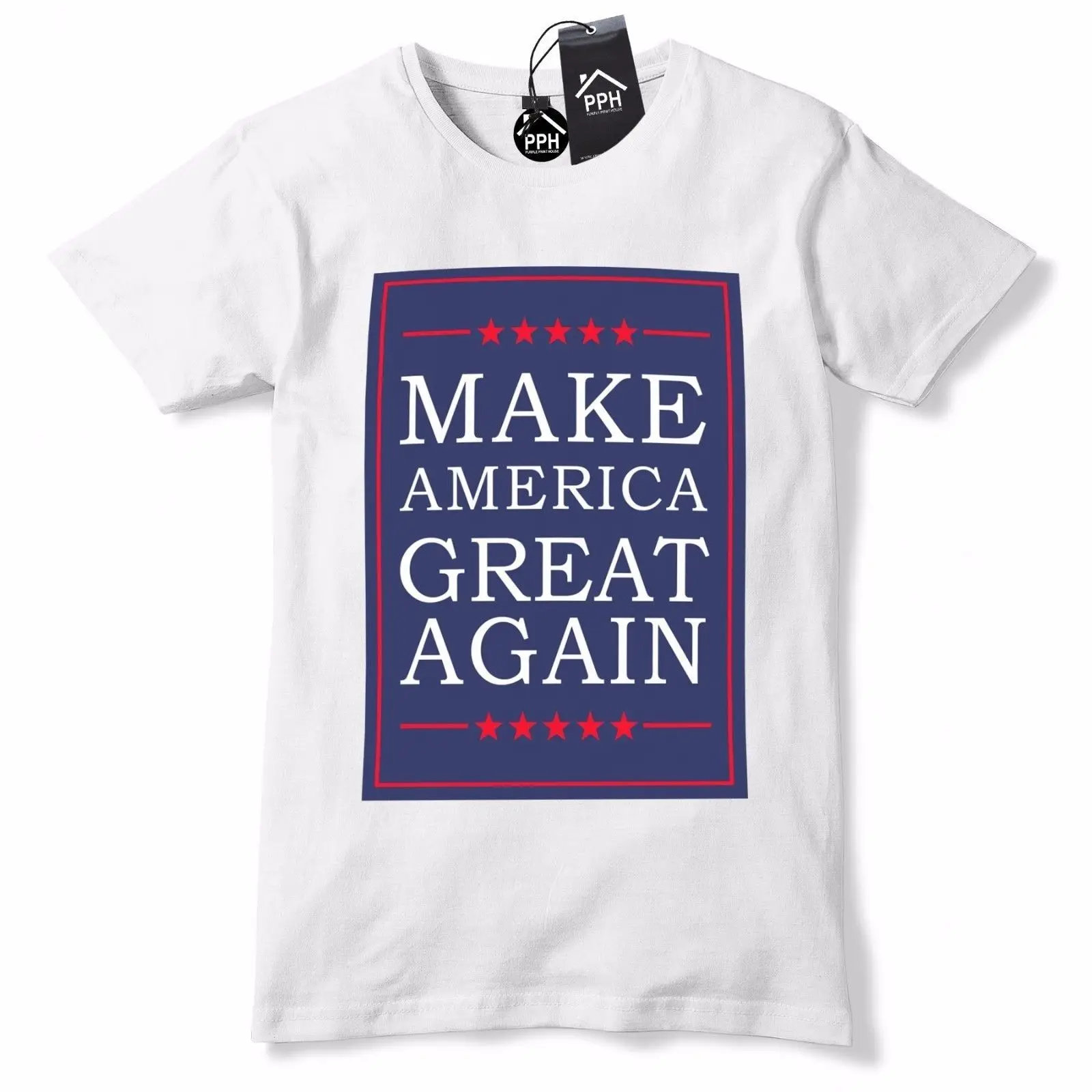 Make America Great Again футболка плакат топ с принтом Дональд Трамп выборы кепки 469 Удобная