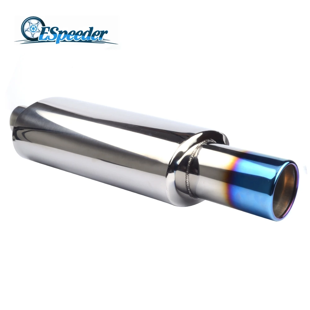6 X 2.5 UNIVERSAL CHROME EXHAUST TAIL PIPE MUFFLER TRIM TIP RACING STYLE BOMB