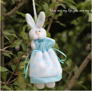 Милый кролик, детский душевой мешок для сладостей, 100 шт/партия, YJY1-6 - Цвет: blue