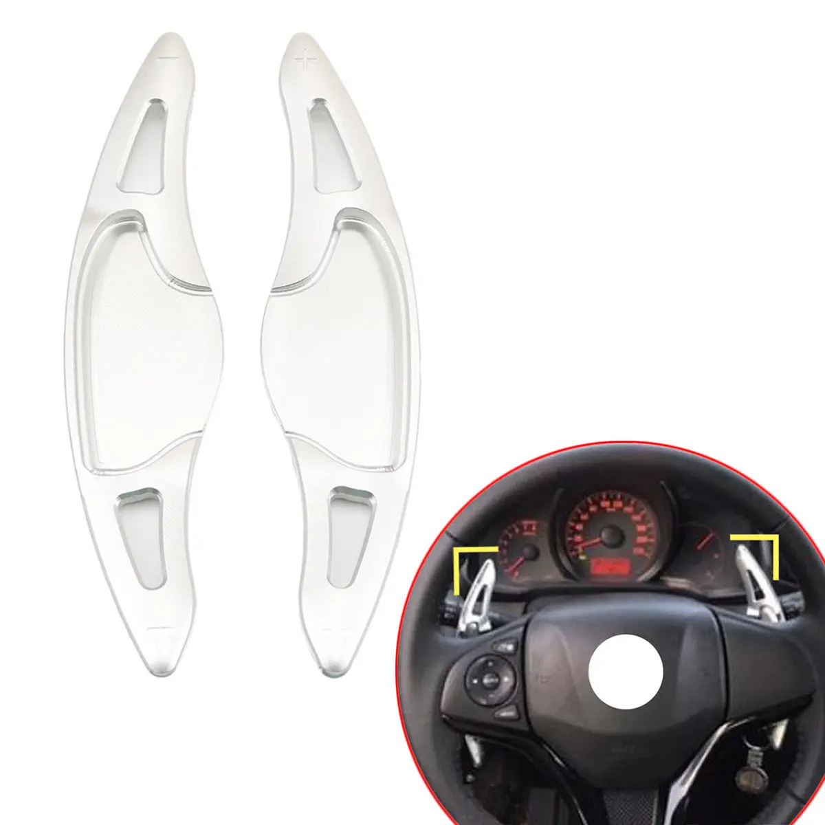 Car DSG Shifter Level Steering Wheel Shifter Paddle Extension Cover Fit