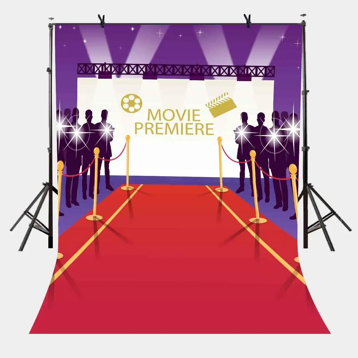

5x7ft Movie Premiere Backdrop Luxury Movie Premiere High-end Photography Background and Studio Photography Backdrop Props
