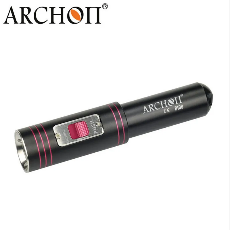 ARCHON D10S-L U2 900 Lumem 100 м подводный Мини магнитный выключатель Профессиональный Дайвинг фонарик 18650 Батарея