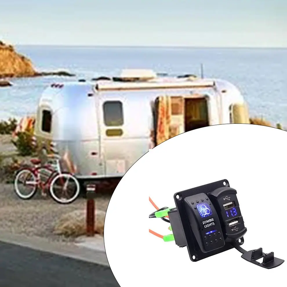 

CS-512B1Waterproof Car Auto Boat Marine LED Rocker Switch Panel