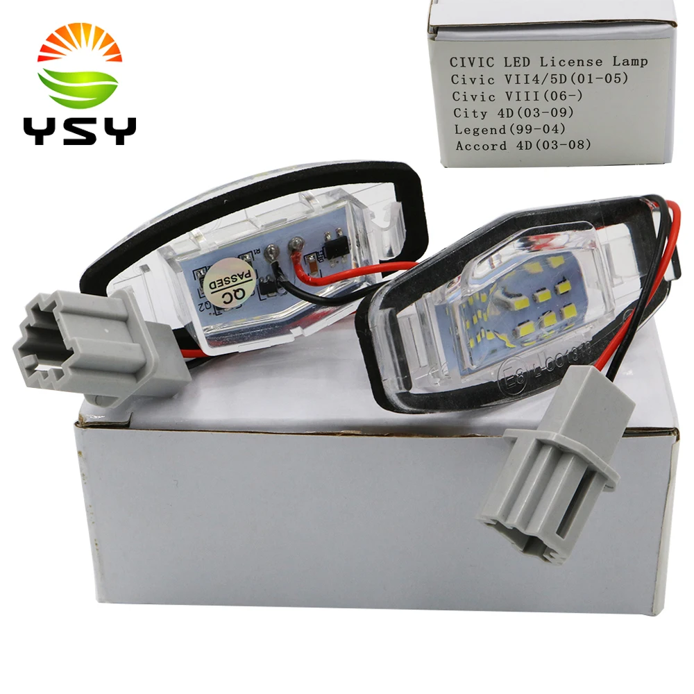 YSY 20 шт. новые автомобильные номерные знаки Светодиодные для TOYOTA Civic/Legend/Accord 18 SMD