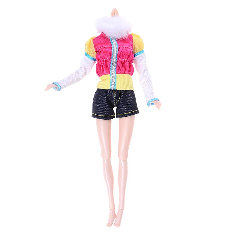 

Fashion For Clothes Handmade Outfit Casual Wear Party Dress Up Coat+Pants Suit For Doll Accessories Clothing