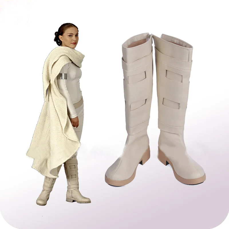 

Star Wars:Episode II-Attack of the Clones Princess Padme Naberrie Amidala Cosplay Shoes Boots Halloween Costume Accessory