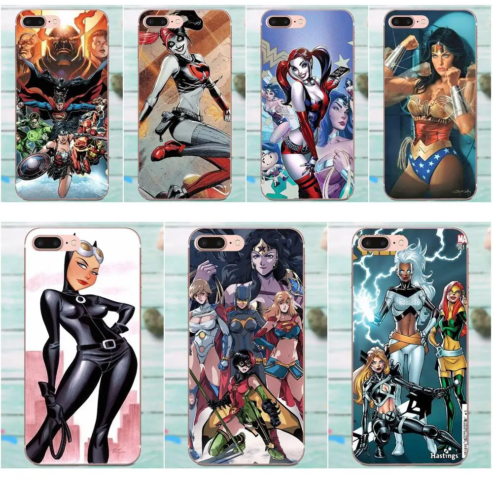 Для LG G4 G5 G6 K4 K7 K8 K10 2017 V10 V20 V30 Stylus Nexus 5 5X G2 G3 mini spirit Чехлы Wonder Woman и Catwoman Lover | Мобильные