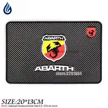 

Car Anti Slip Pad For Mobile Phone GPS Holder Non-slip Mat For Abarth logo Fiat 500 punto stilo bravo ducato freemont 600 Panda