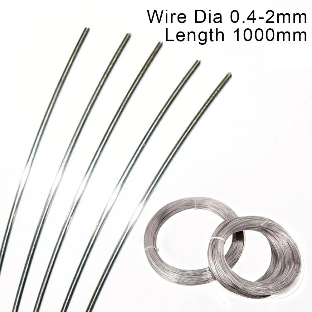 1.1mm2.5mm DIA Spring Wire 1M Length 304 Stainless Steel Hard Steel