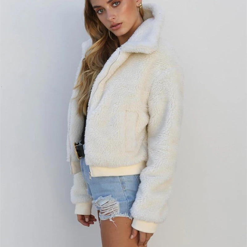 discounted  New Vogue Women Winter warm Wool Jacket coat Female Oversized Teddy Bear warm Coat Ladies Faux Lamb