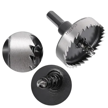

Uxcell 1PCS HSS 53/55/60/65/70/75/80mm Cutting 10mm Shank Diameter Drill Bit Hole Saw Cutter for Drilling Holes,Metal Alloy Wood