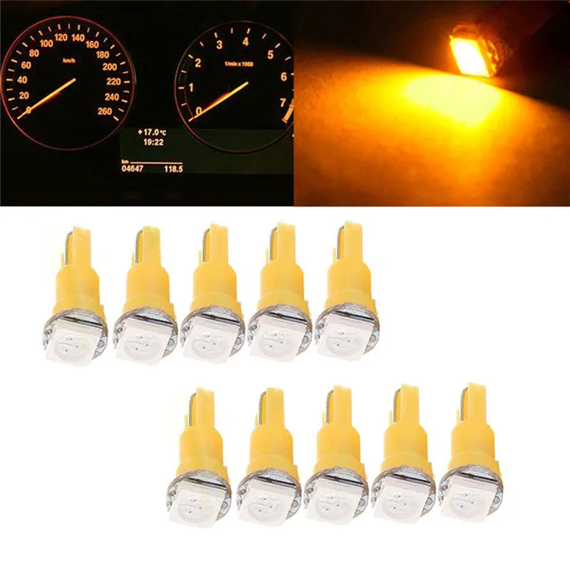 20 шт. светодиодный светильник T5 5050 1SMD высокого качества на выбор цвета прочный