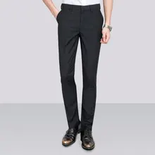 Male Dress Suit Pants Mens Spring Summer Autumn Formal Pants for Men Black Grey Khaki Business Office Trouser Mens