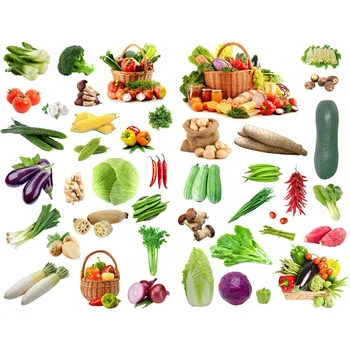 

1 PCS Daily Fresh Vegetables Korean Precut Decoration Stickers Desk Organizer School Supplies Office Accessories