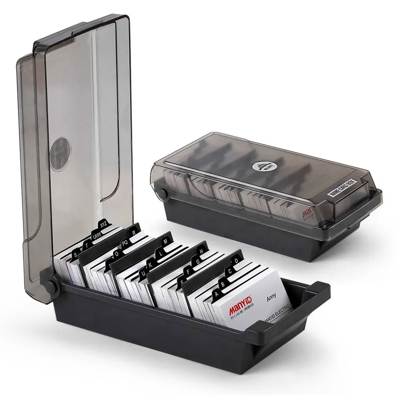

Card case large capacity four-block compartment letter classification business card finishing office storage supplies ZP3131716