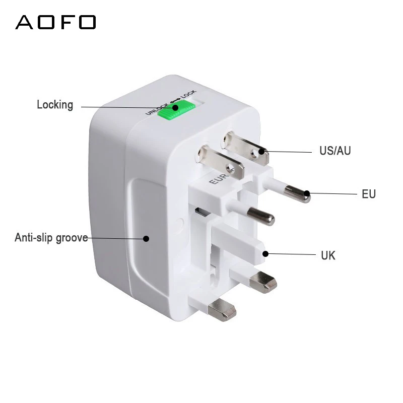 International travel Electric Plug power Socket Adapter with/without USB Power Charger Converter EU UK US AU