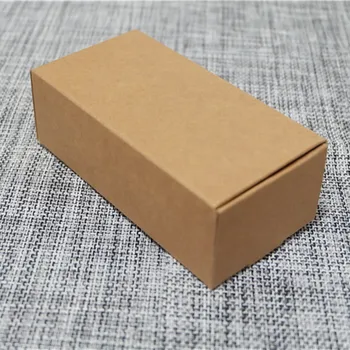 

14*7*4cm Free Shipping Kraft Gift Box Handmade Soap Cosmetic Bottle Macaron Packaging Brown Paper Box 200pcs/lot