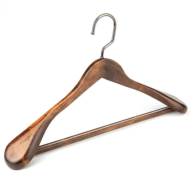 

Luxury Wide Shoulder Model Hanger Solid Wood Hanger Hook Suit Coat Rack Wardrobe Wooden Clothing Hanger Home Clothes Organizer