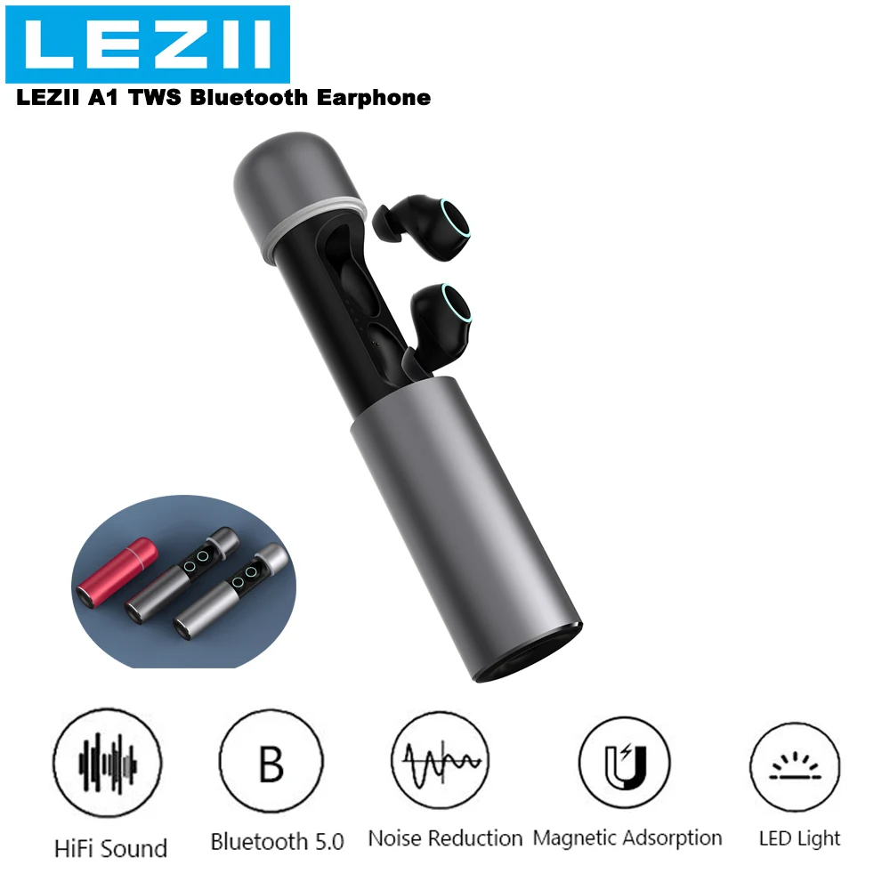 LEZII A1 СПЦ Мини Bluetooth наушники True Беспроводной Touch в ухо бинауральные с микрофоном и
