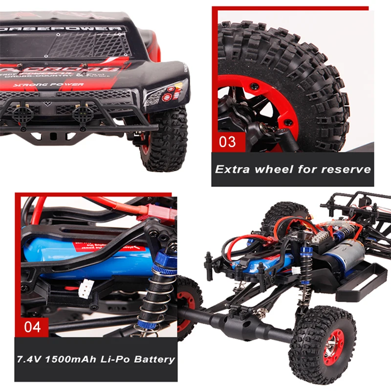 Wltoys 12423 RC автомобиль 1:12 Масштаб 2,4 г 4WD высокая скорость 50 км/ч Дистанционное управление автомобиль радио управление RC дрейф автомобиль водонепроницаемый Coche RC