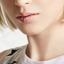 2 шт Панк полые серьги-манжеты на клипсах, модные ювелирные изделия, богемные серьги для губ, пирсинг для мужчин и женщин, тату, ювелирные изделия для тела