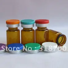 6 мм Янтарное стекло флакон с силиконовой резиновой пробкой и откидной крышкой, 2 мл, 5 мл до 30 мл доступен