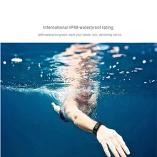 Новые смарт-браслет Цвет Экран IP68 Водонепроницаемый сердечного ритма Фитнес умный браслет с измерять кровяное Давление для отображения данных по содержанию Кислорода Монитор смарт-ленты