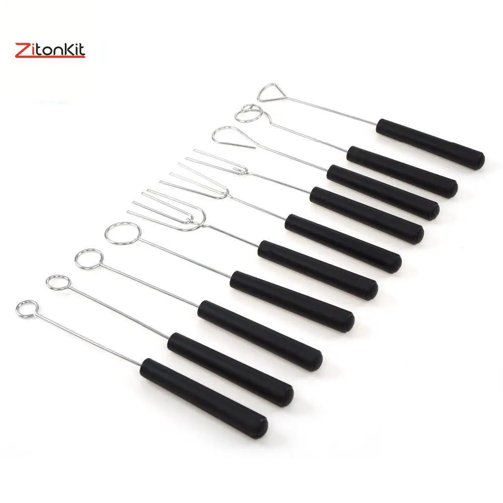 

10PCS Chocolate Dipping Fork Cake Fondue Fountain Decorating Tools DIY Kitchen Accessoire Valentine's Day Gift Sugarcraft Sweet