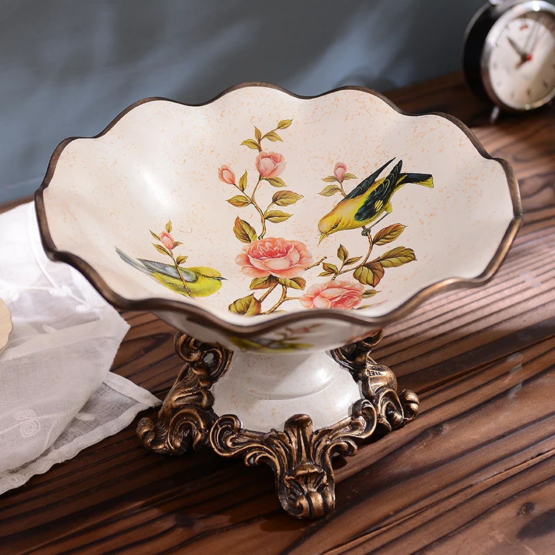 European luxury practical fruit plates ornaments coffee table dried