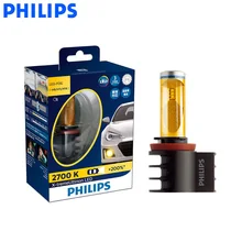 Philips LED H8 H11 H16 2700 K Altın Sarı X-treme Ultinon LED Tüm Hava Işık Sis Otomatik Lamba + 200% Parlak 12793UNI X2, çifti