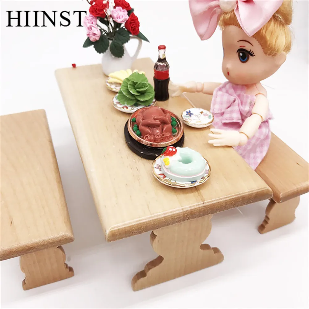HIINST Toys for children Simulated doll house model wooden Table Chair Collection Miniature kids Room Decor 2019 girls gift set HIINST Toys for children Simulated doll house model wooden Table Chair Collection Miniature kids Room Decor 2019 girls gift set