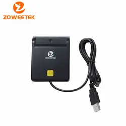 Zoweetek 12026-1 Смарт-карта USB считыватель DOD военный USB общий доступ CAC считыватель смарт-карт для SIM атм удостоверение личности IC