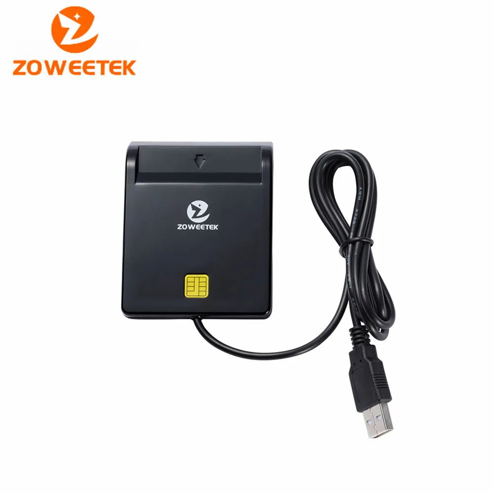 

Zoweetek 12026-1 USB Smart Card Reader DOD Military USB Common Access CAC Smart Card Reader For SIM ATM IC ID Card