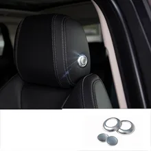 Lsrtw2017 abs подголовник сиденья автомобиля кнопка chrome планки для range rover evoque 2011 2012 2013 2014 2015 2016 2017 2019 2018