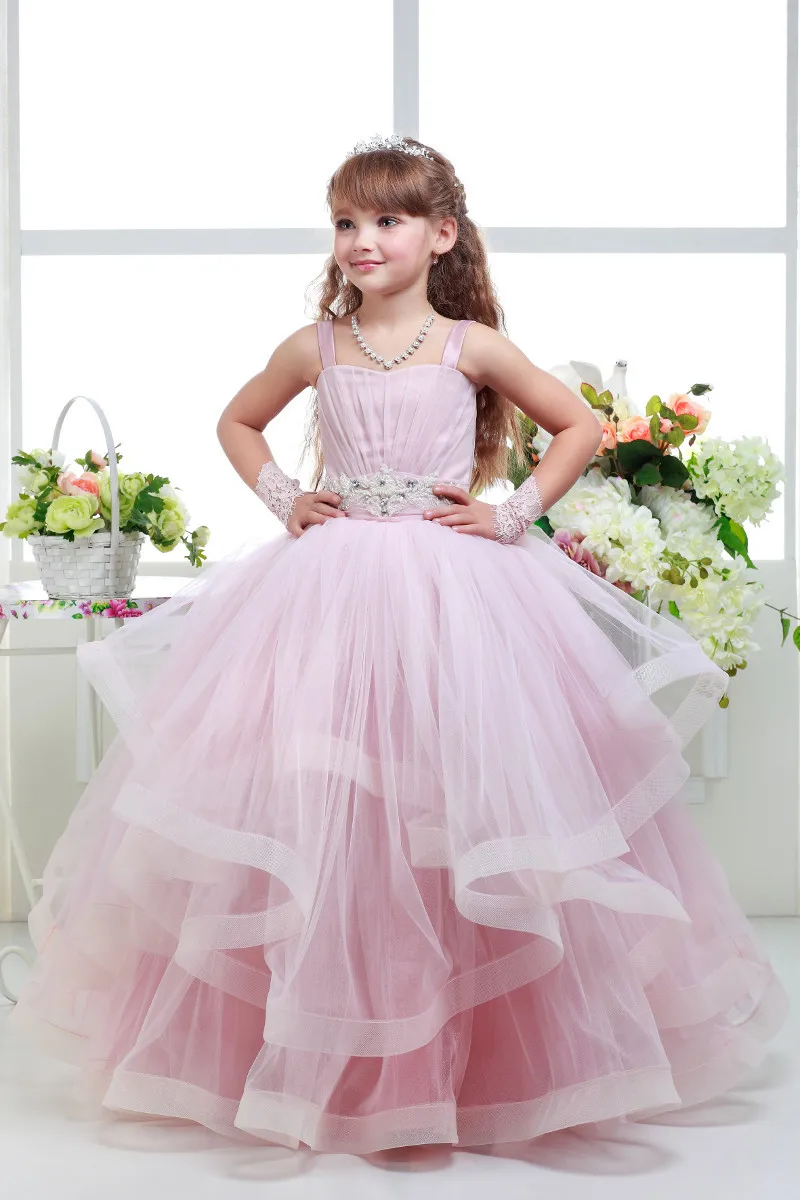 pink colour ball gown