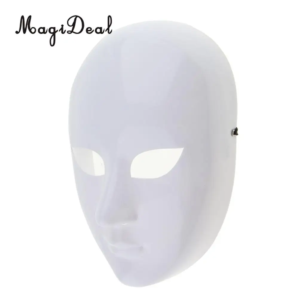 

Blank White Masquerade Prom Party Mask DIY Create your own Mask Plastic Mask