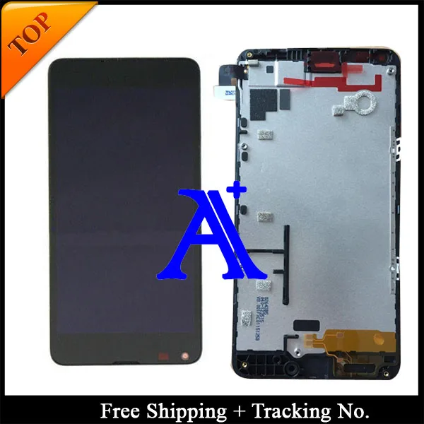 

Free Shipping 100% tested Original For Microsoft Nokia 640 Lumia 640 LCD Display touch screen Assembly with Frame -Black