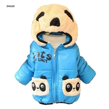 CNJiaYun Bébé Filles Garçons Veste D’hiver Chaud Épais Coton Panda de Bande Dessinée à capuche Enfants Manteau Enfants Belle Survêtement enfants Vêtements