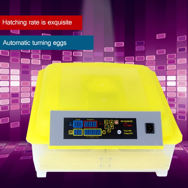 Автоматический инкубатор для яиц, 48 цифровых прозрачных яиц, контроль температуры, сельскохозяйственная инкубаторная машина, куриное яйцо, инкубатор, Брудер