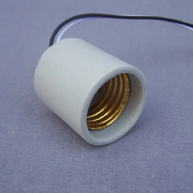 10 шт./лот CE E27lampholder основного разъема исправить держатель с 0.5mm2 30 см/40 см/50 см M10 плоские Настенные светильники аксессуары