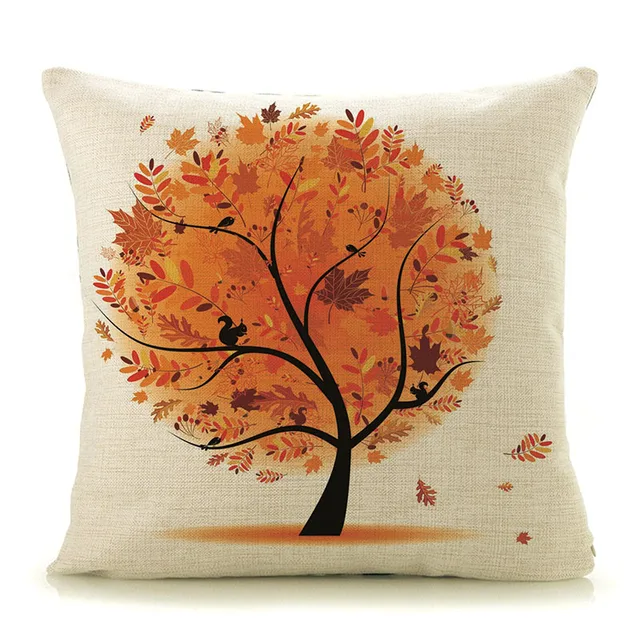 Amazon/eBay hot sale trees plants print home decorative pillows 18