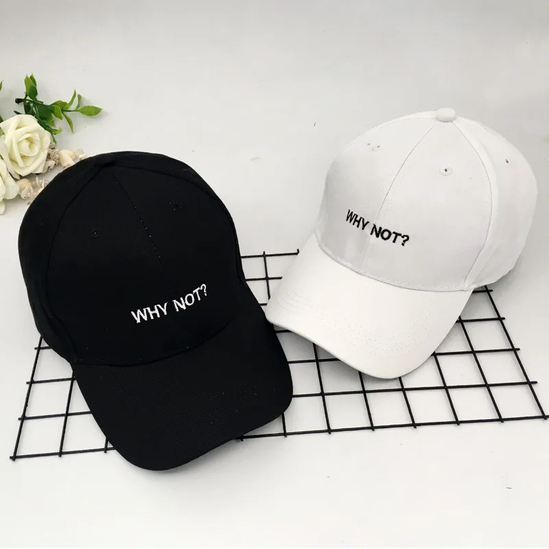 Почему бы не письмо вышивка бейсбольная Кепка унисекс Snapback кепки в стиле хип хоп