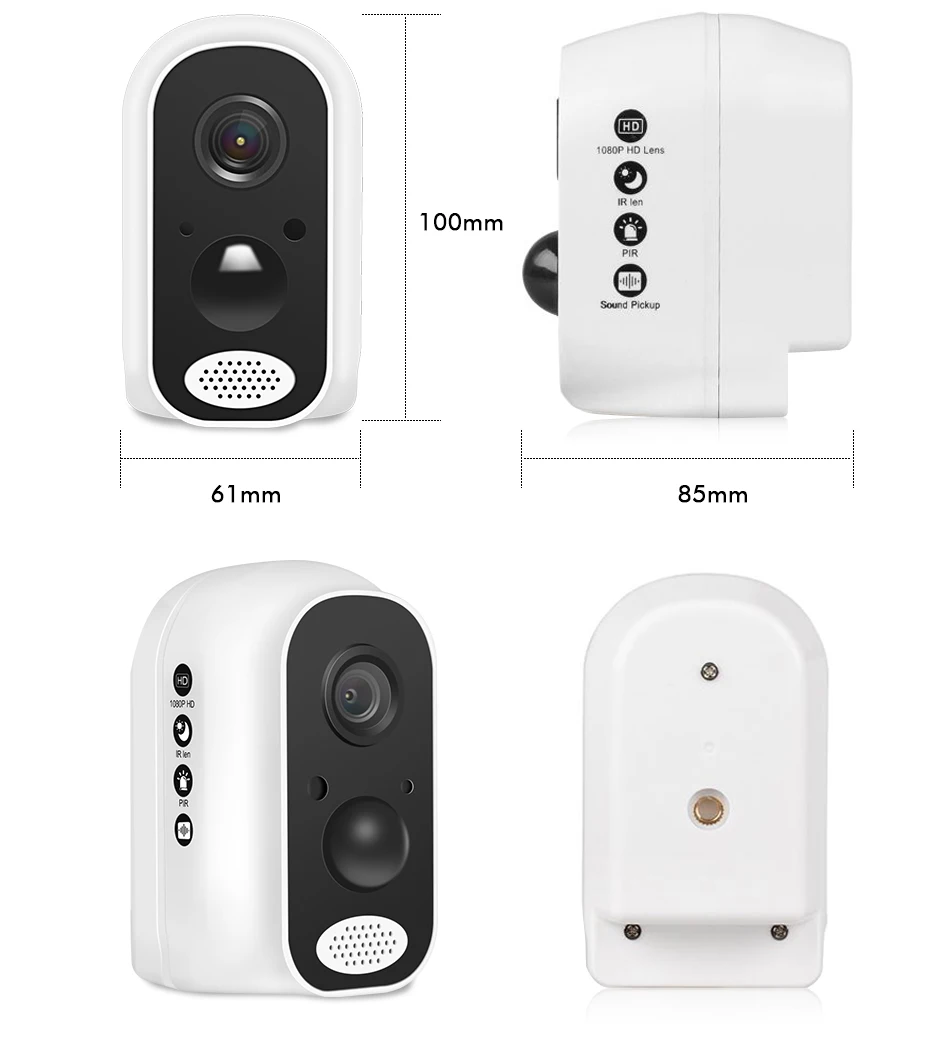 Hiseeu 13600 мАч батарея IP камера 1080P HD беспроводная wifi камера 2.0mp Домашняя безопасность видео Survelliance водонепроницаемый PIR сигнализация