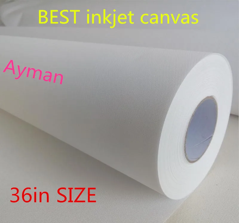 260gsm 36 * 30m 잉크젯 인쇄용 폴리 에스테르 캔버스 롤, 에코 솔벤트 프린터 무광택 표면 6 롤