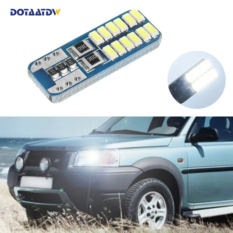 

1x T10 W5W 3014smd LED Clearance Light with Projector Lens for Land Rover v8 discovery 4 2 3 x8 freelander 2 defender A8 a9