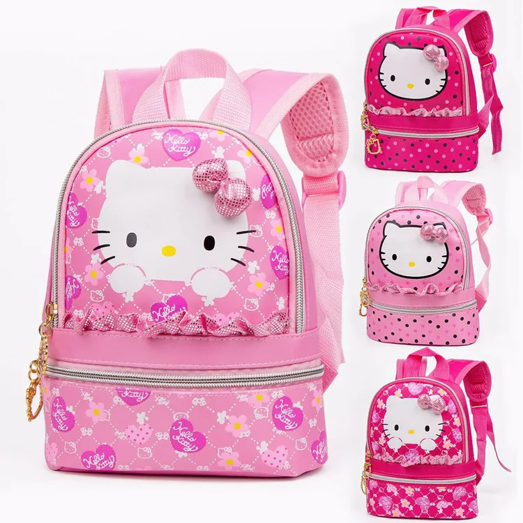 Милый Hello kitty девушка рюкзак сумка кошелек KW-1074