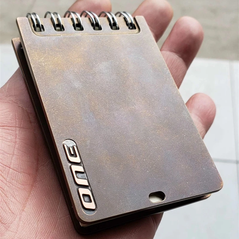 

EDC Titanium alloy Notepad Portable Recyclable Tools Outdoor DIY Survival Camping Gear EDC Multifunction Tools